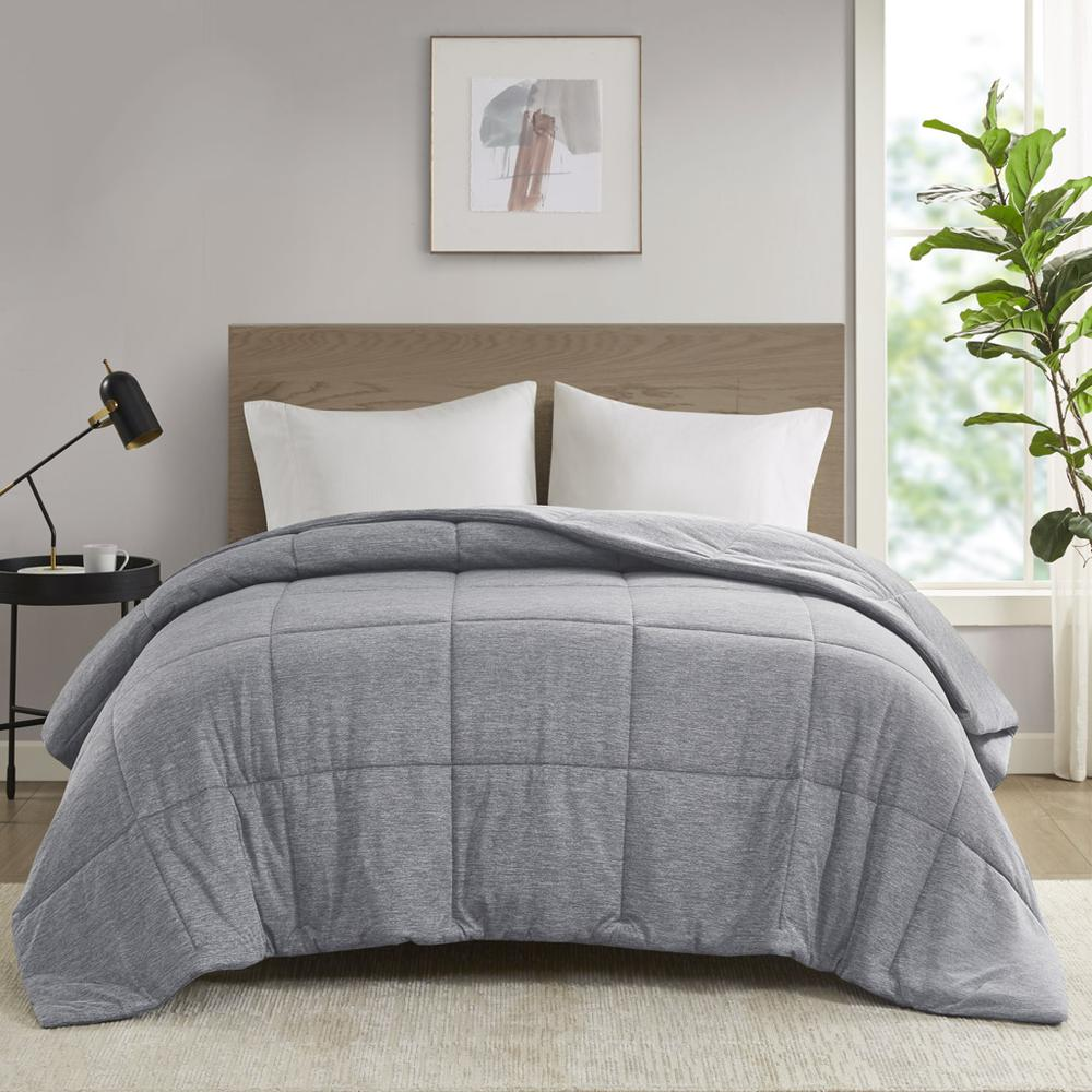 Comfort Cool Jersey Knit Oversized Down Alternative Comforter - Twin/Twin XL